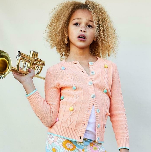 Matilda Jane Dream Chasers Lookin' Peachy Cardigan Size 8 - Picture 3 of 9